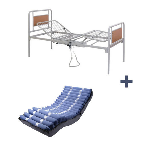 Letto elettrico + materasso antidecubito ad alto rischio